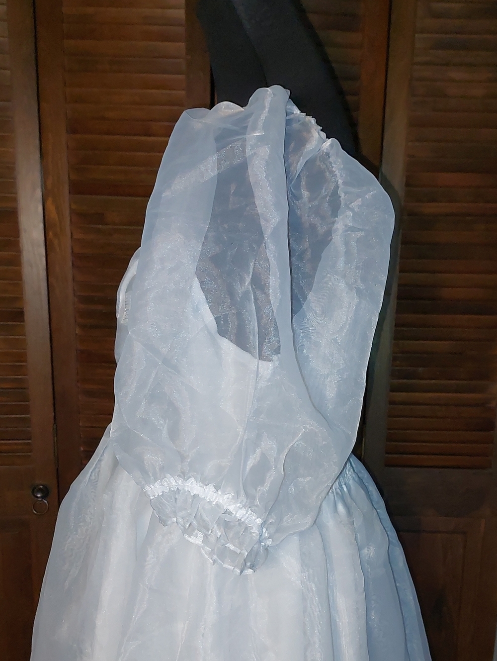 Audrey Parks White Puffy Sleeve Babydoll Mini Dress Sz XL - Picture 9 of 14